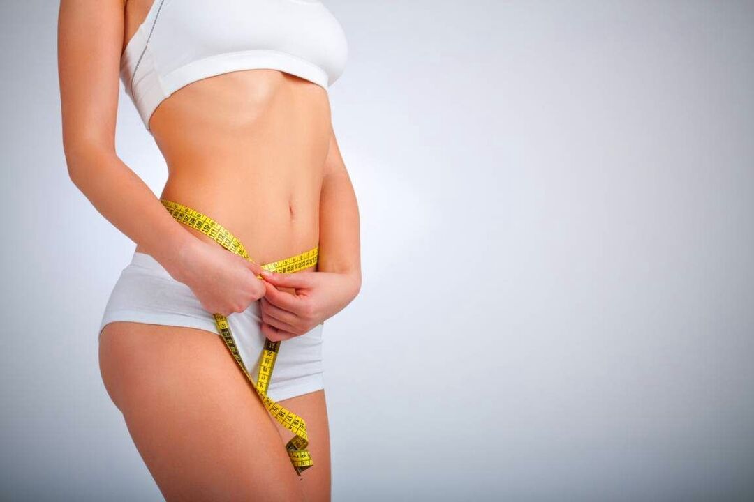 Medida da circunferencia da cintura despois de perder peso