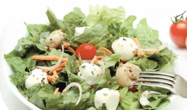 Ensalada de verduras para gastrite